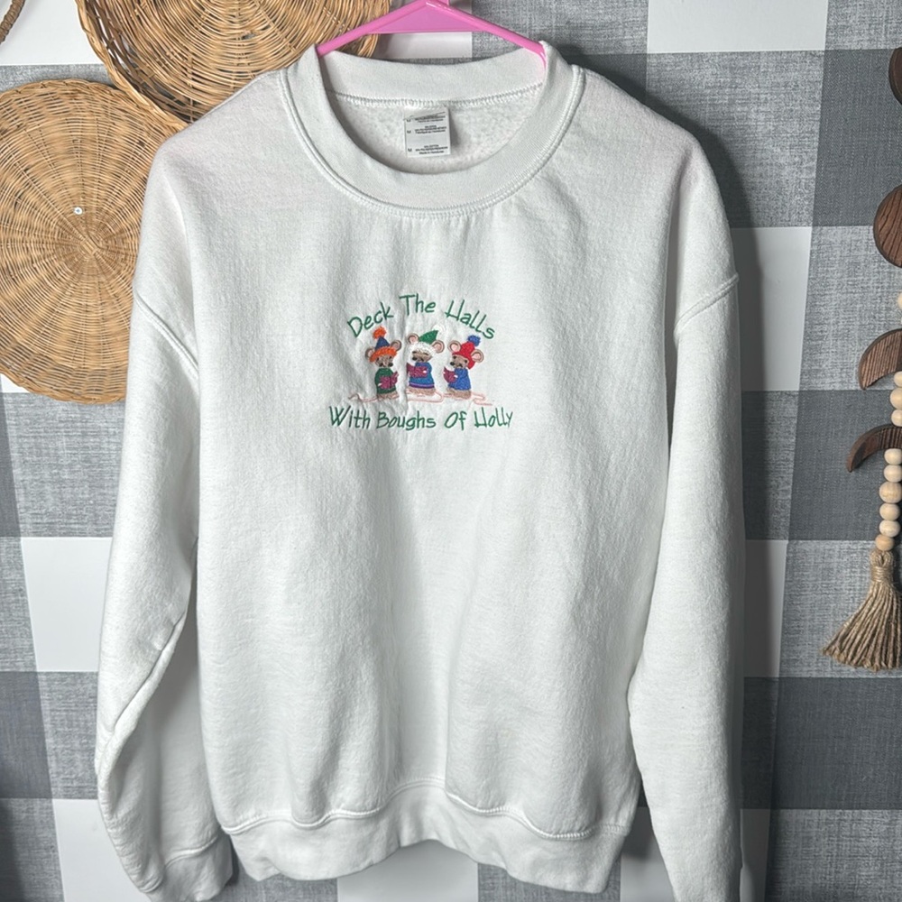 Embroidered Christmas Crewneck
